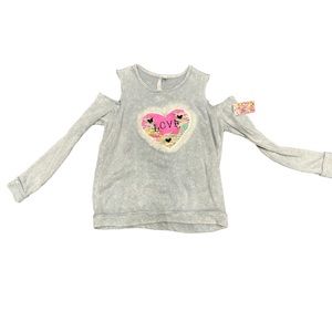 Malibu Sugar kids flip sequin shirt